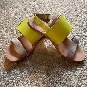 Yellow Leather Sol Sana sandals